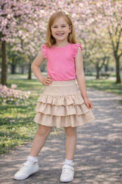 Spódnico/spodenki falbanka