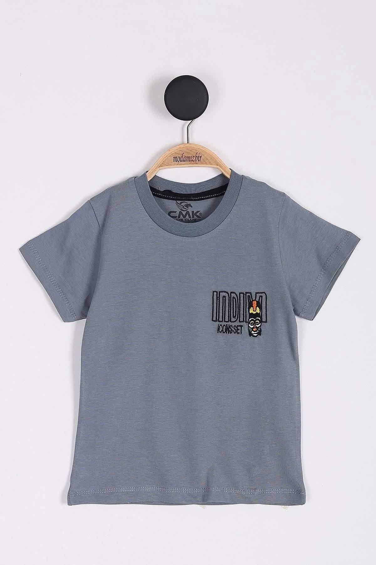 T-shirt chłopięcy CMK szary